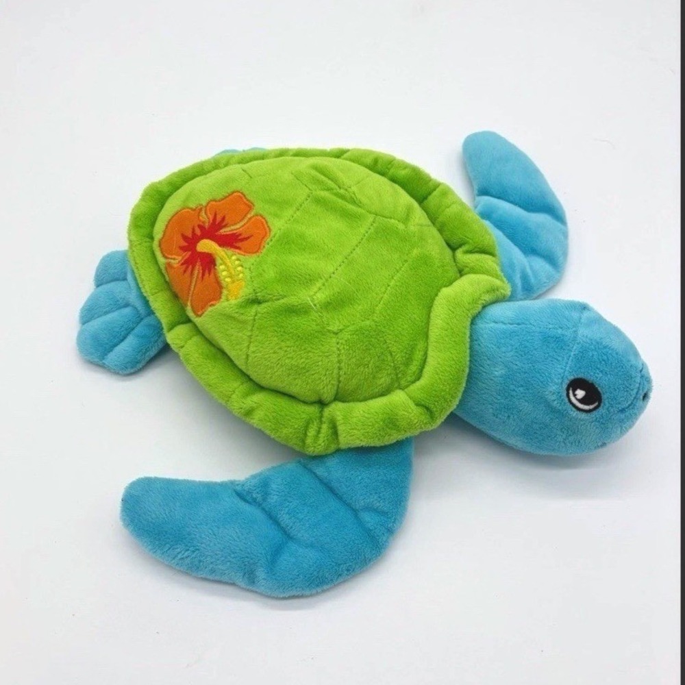 Aloha Animals Aloha Turtle Plush 10" Blue Green Plushie Very cute